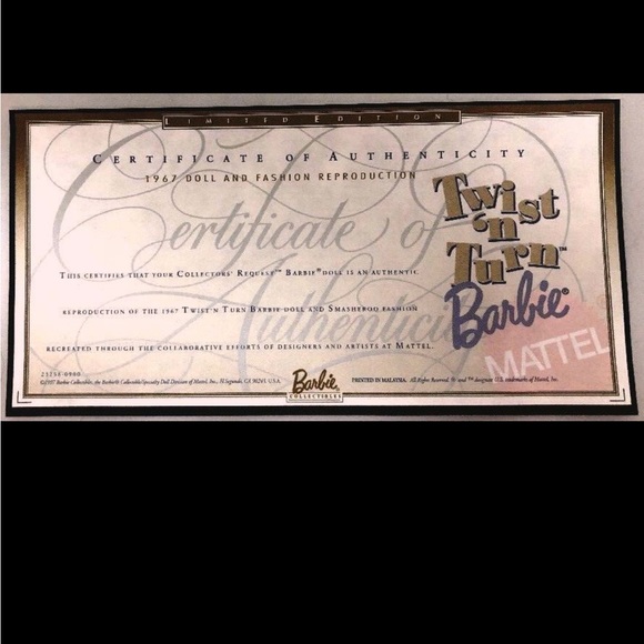 Barbie Mattel Smasharoo 1968 Reproduction New in Box Redhead TNT #1860 - Picture 5 of 5